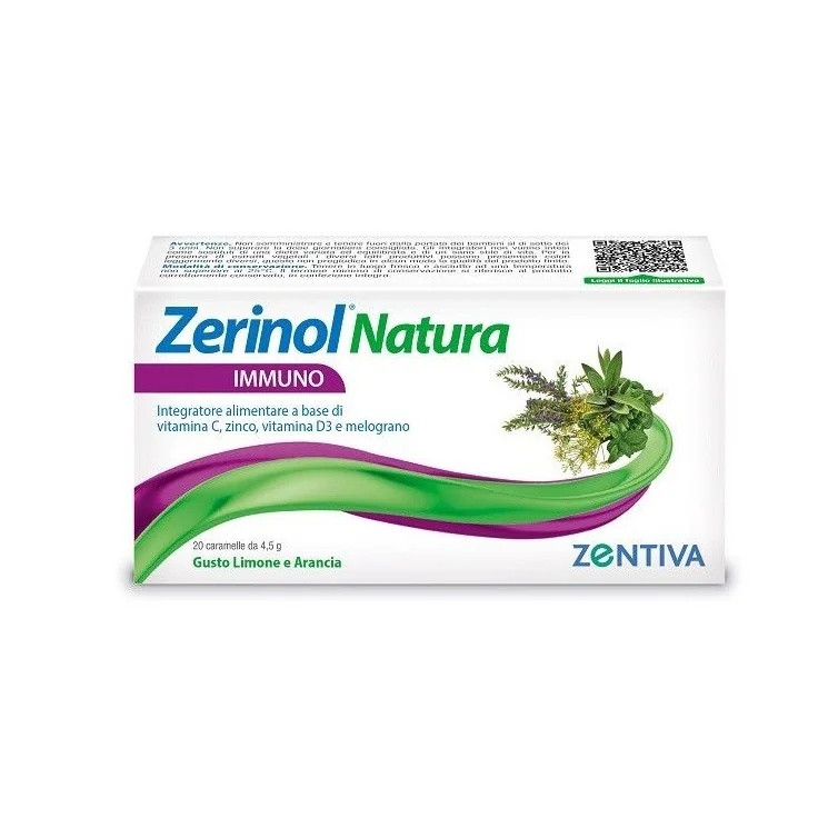 ZERINOL Zerinol Natura Immuno 20 bonbons Système immunitaire