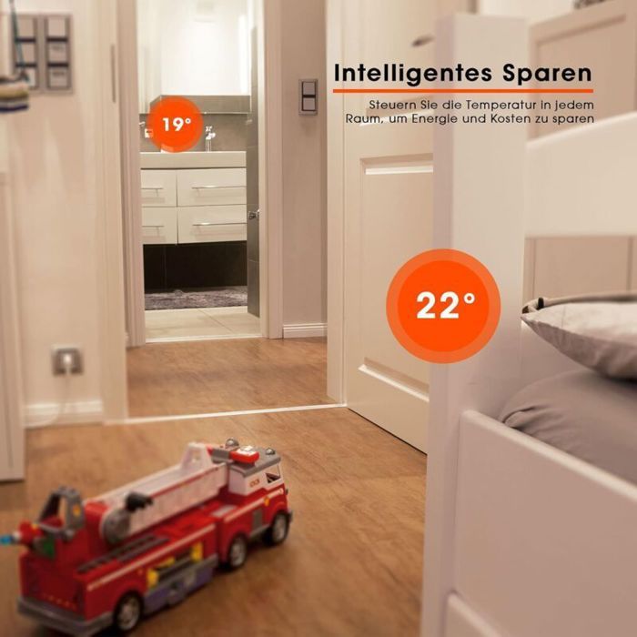 Termostato inteligente para radiador - MHY® - Kit de inicio - Tecnología ZigBee - Control digital de la calefacción
