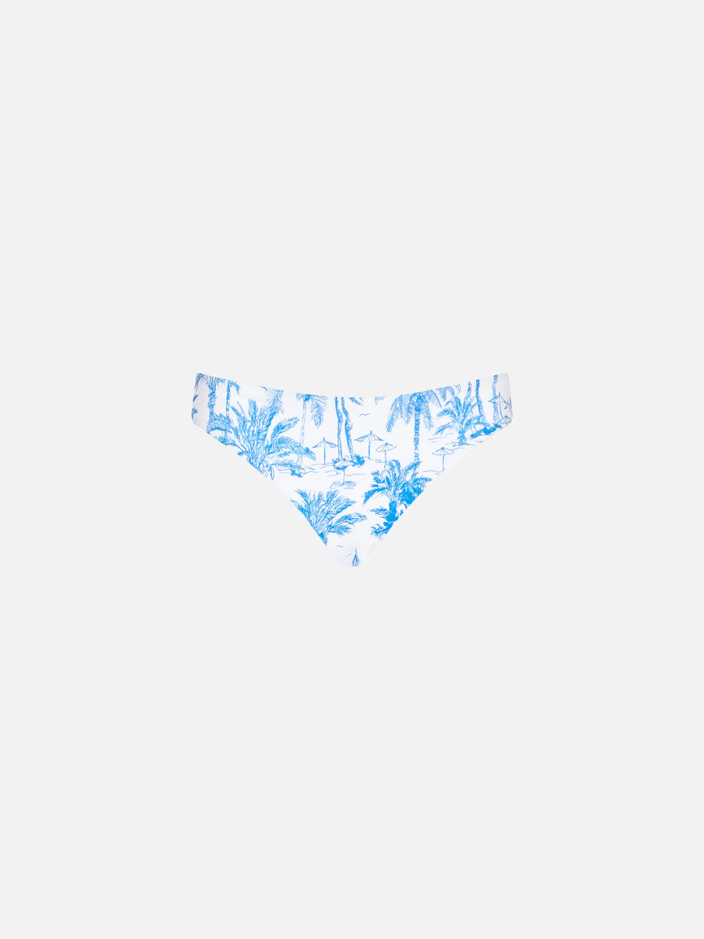 Σλιπ μαγιό για κορίτσια με τύπωμα toile de jouy και φιόγκο