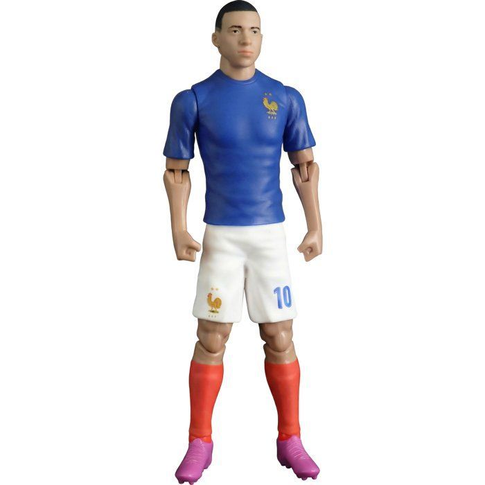 Figura articulada - Seleção Francesa - MEGABLEU - Mbappé número 10 - 20 cm