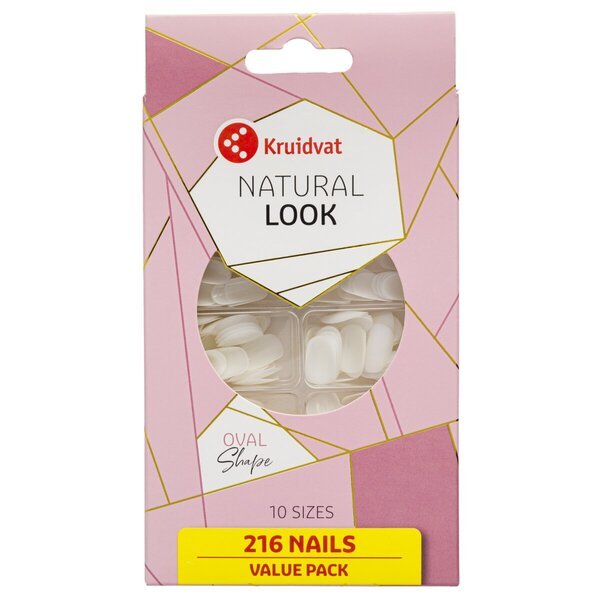 Kruidvat Salon Nails Ovalni umjetni nokti Prirodni izgled<br>216 komada