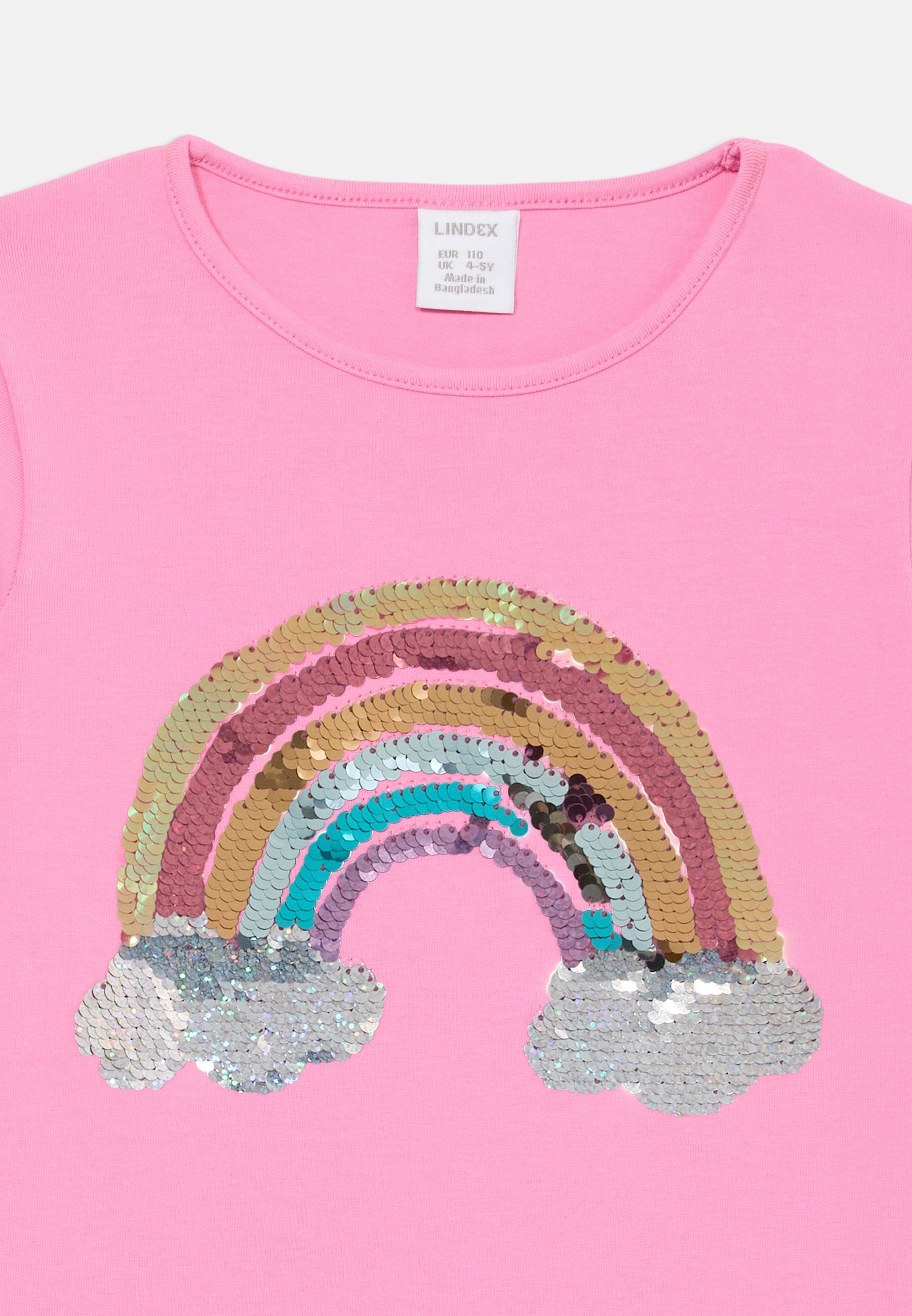 Top a maniche lunghe Lindex UNICORN RAINBOW SEQUINS - rosa