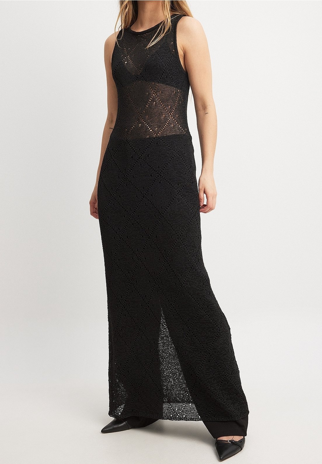 NA-KD Maxikleid - schwarz