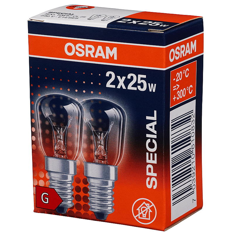 Osram Glødepære mini 2-pakning, 25 W E14 Osram