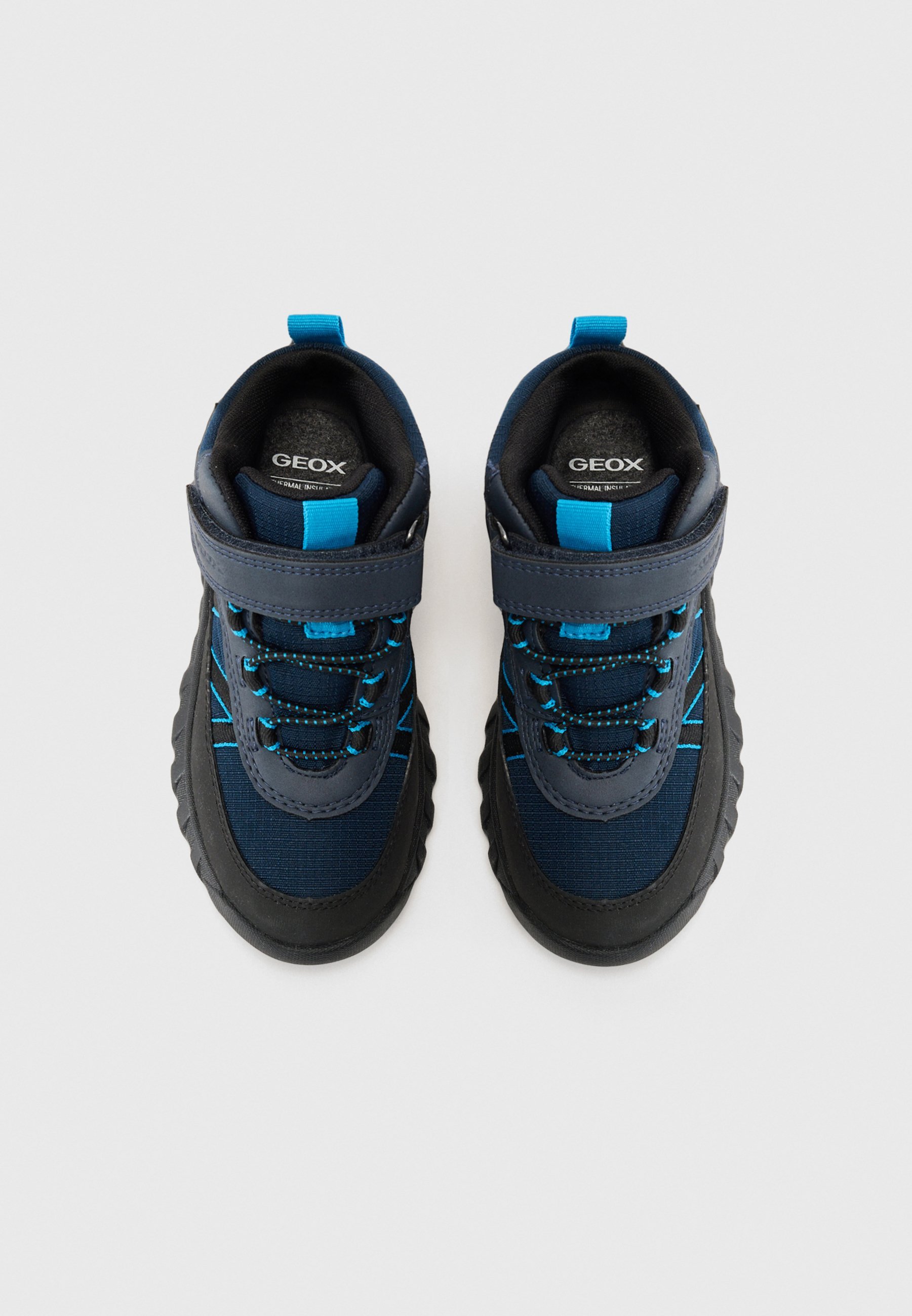 Geox SIMBYOS - Stivaletti stringati - blu navy/nero