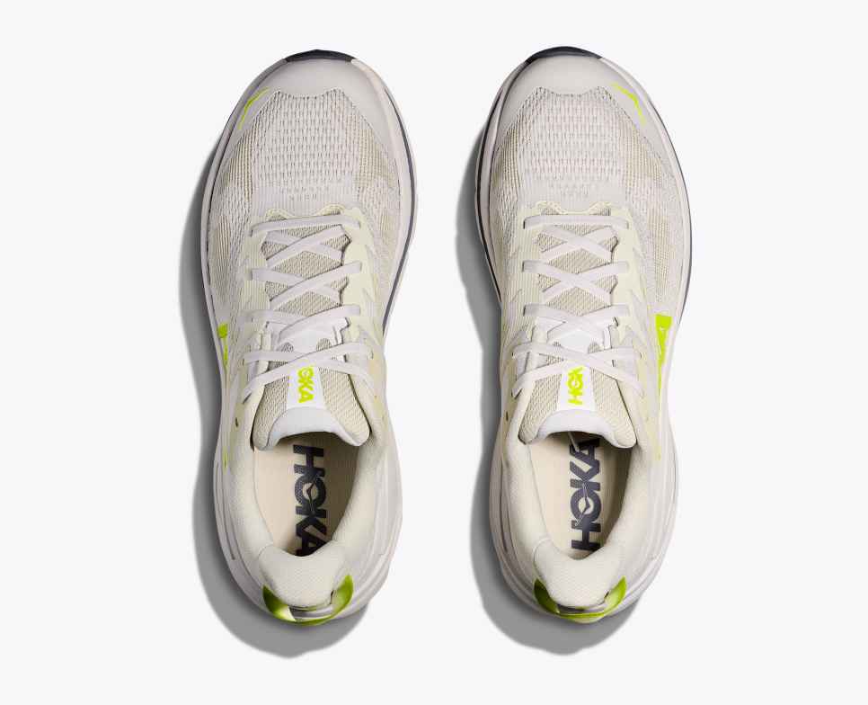 HOKA Challenger 8 Wit / Neon Hoka Citrus
