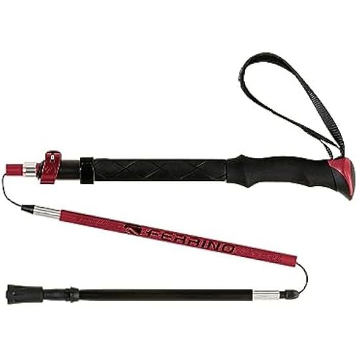 Ferrino Spantik 78388NRR black and red folding aluminum trekking poles