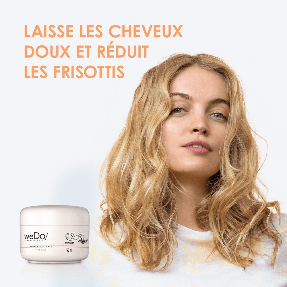 Wella Professionals Masque cheveux Vegan Légèreté et Douceur pour cheveux fins