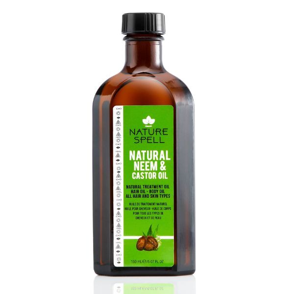 Nature Spell Neem- og ricinusolje for hår og kropp 150 ml