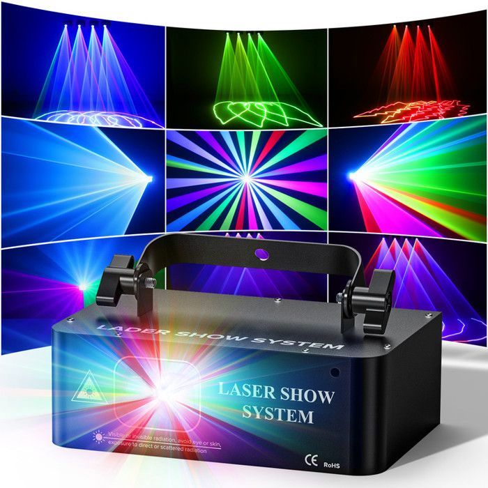 Laser podiumverlichting - RGB LED grafisch lasereffect - LASERSHOW DMX