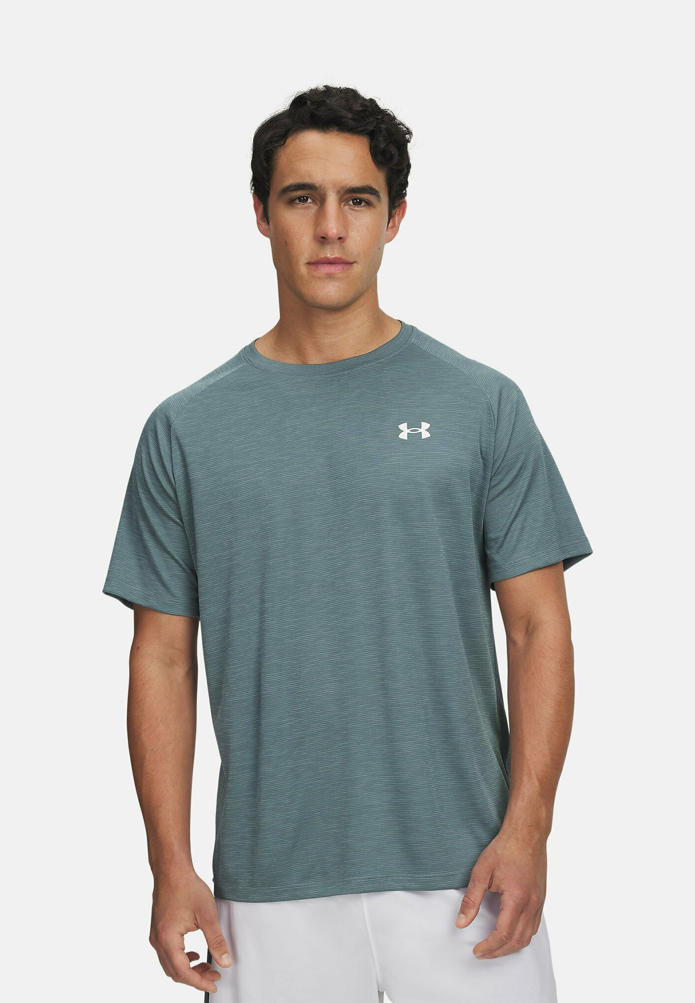 T-shirt Under Armour a maniche corte UA TECH TEXTURED SS - T-shirt basic - blu diaspro