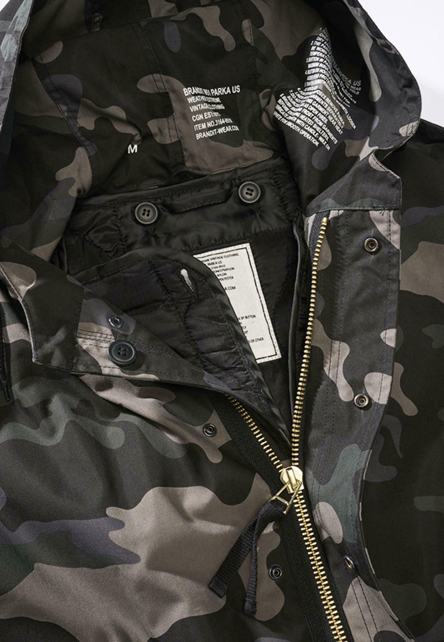 Brandit Parka - dunkles Tarnmuster