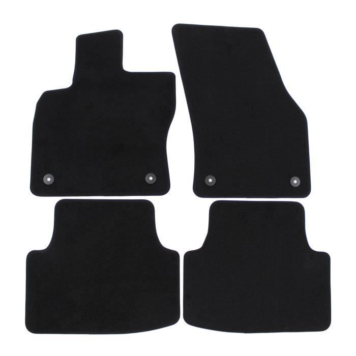 Alfombrillas - Seat - Leon 3 - 2012-2020 - 4 piezas - Terciopelo impermeable - Antideslizantes