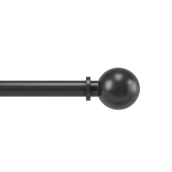KARNISZ REGULOWANY Bolas 91-183 cm MATOWY czarny metalowy