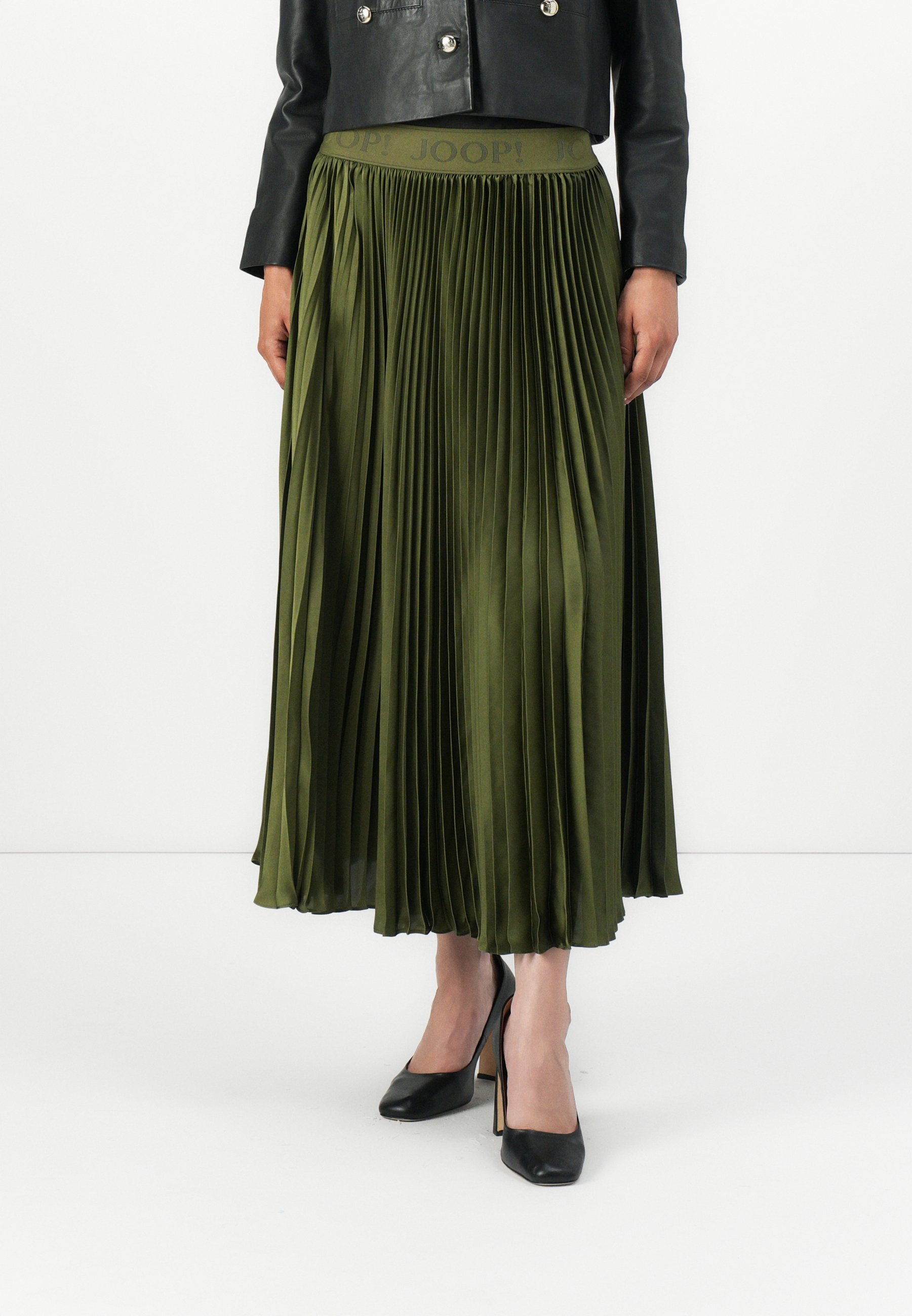JOOP! SALMA - Gonna a pieghe - verde scuro