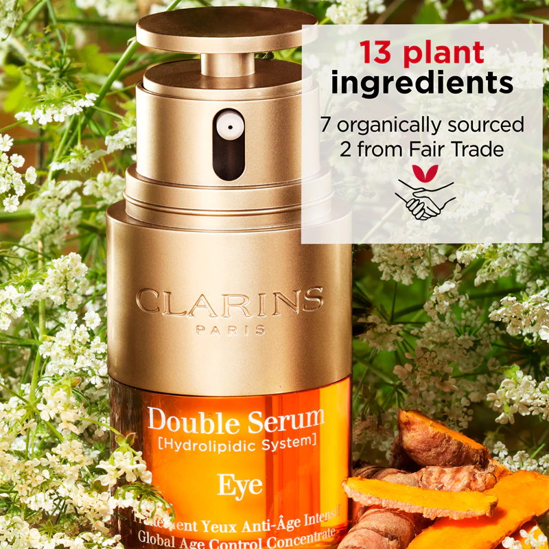 Clarins Double Serum Eye sérum proti vráskám pro oční okolí s vyživujícím účinkem