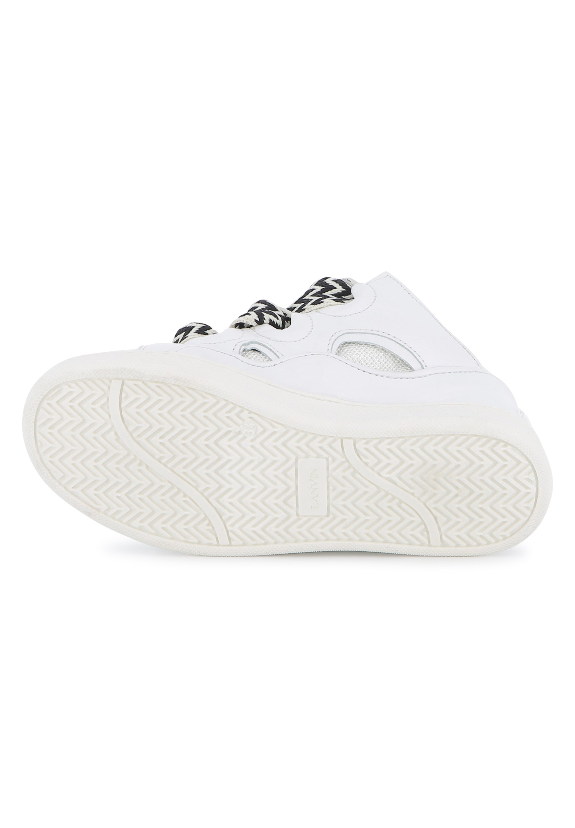 LANVIN UNISEXE - Baskets - blanc cassé/rouge