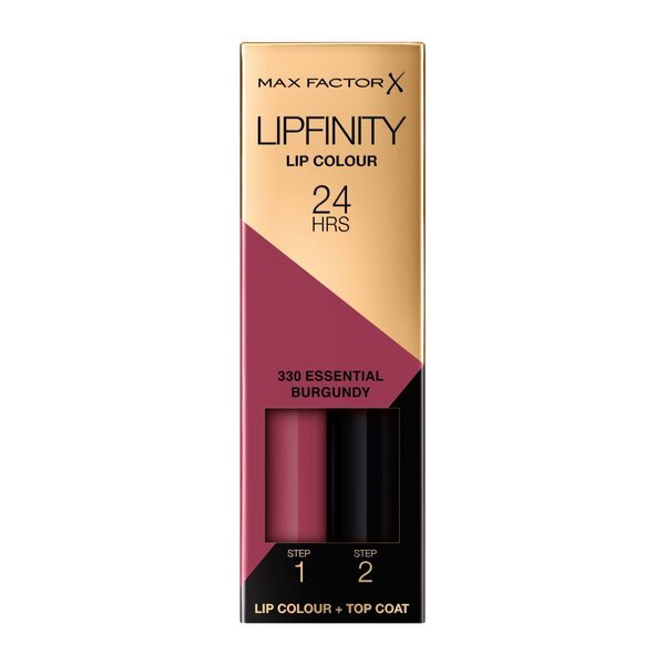 Max Factor Lipfinity Lip Colour 330 Essential Burgundy 2-stopenjska dolgoobstojna šminka 2,3 ml
