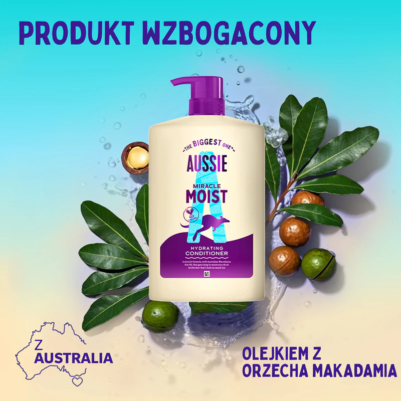 Conjunto Hidratante e de Brilho Aussie Miracle Moist