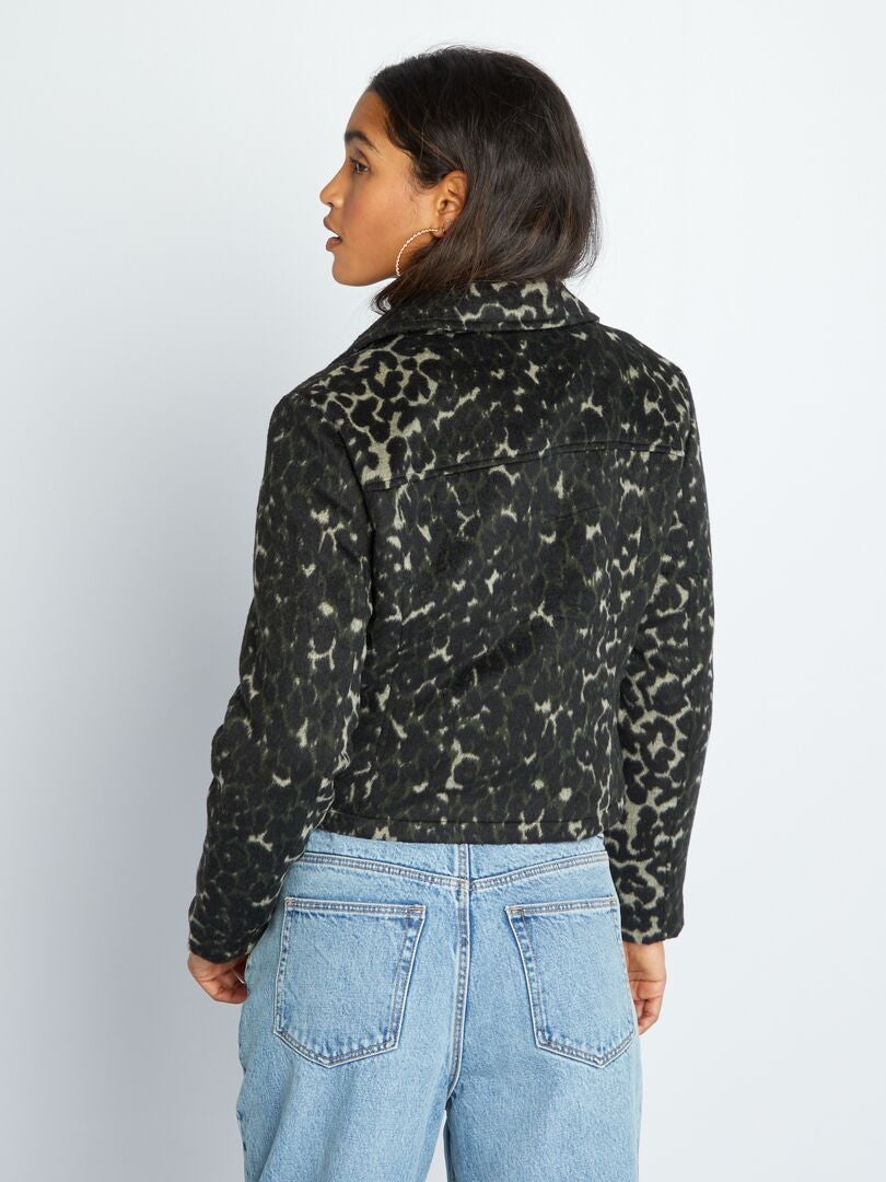 JDY Cropped jasje met luipaardprint - Luipaard