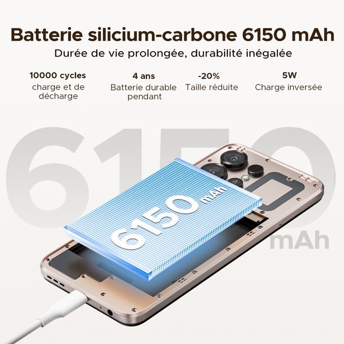 DOOGEE Note56 X Smartphone económico Android 16, 24 GB + 64 GB, pantalla HD+ de 6,56