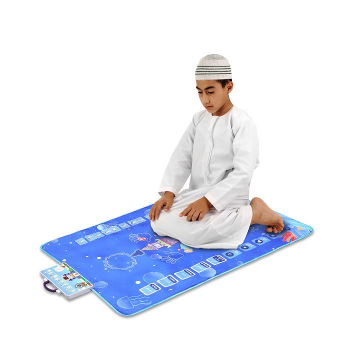 Tappetino da preghiera musulmano intelligente, tappetino da preghiera musulmano elettronico interattivo per bambini, tappetino da preghiera elettronico