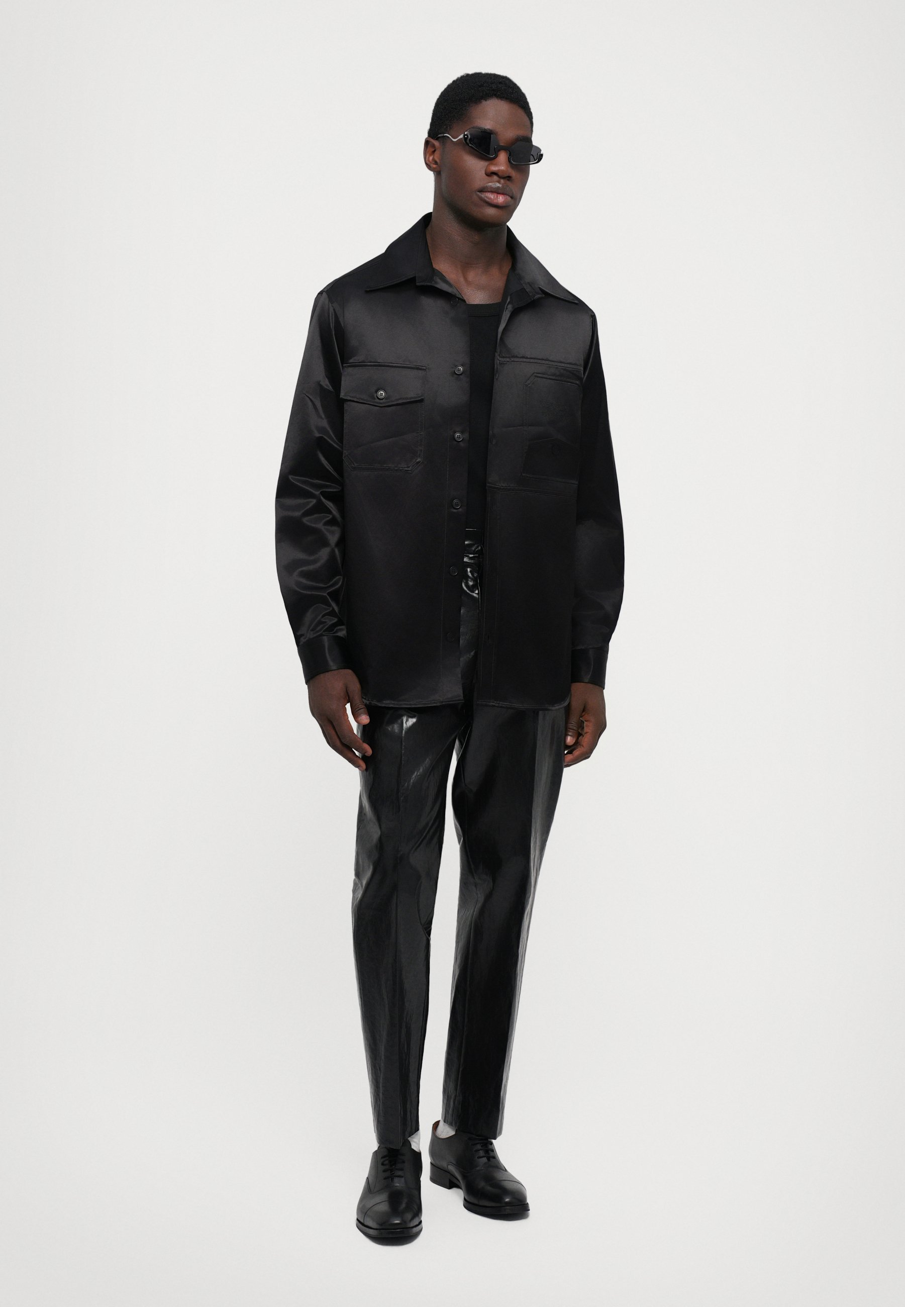 MM6 Maison Margiela Camicia a maniche lunghe - nera