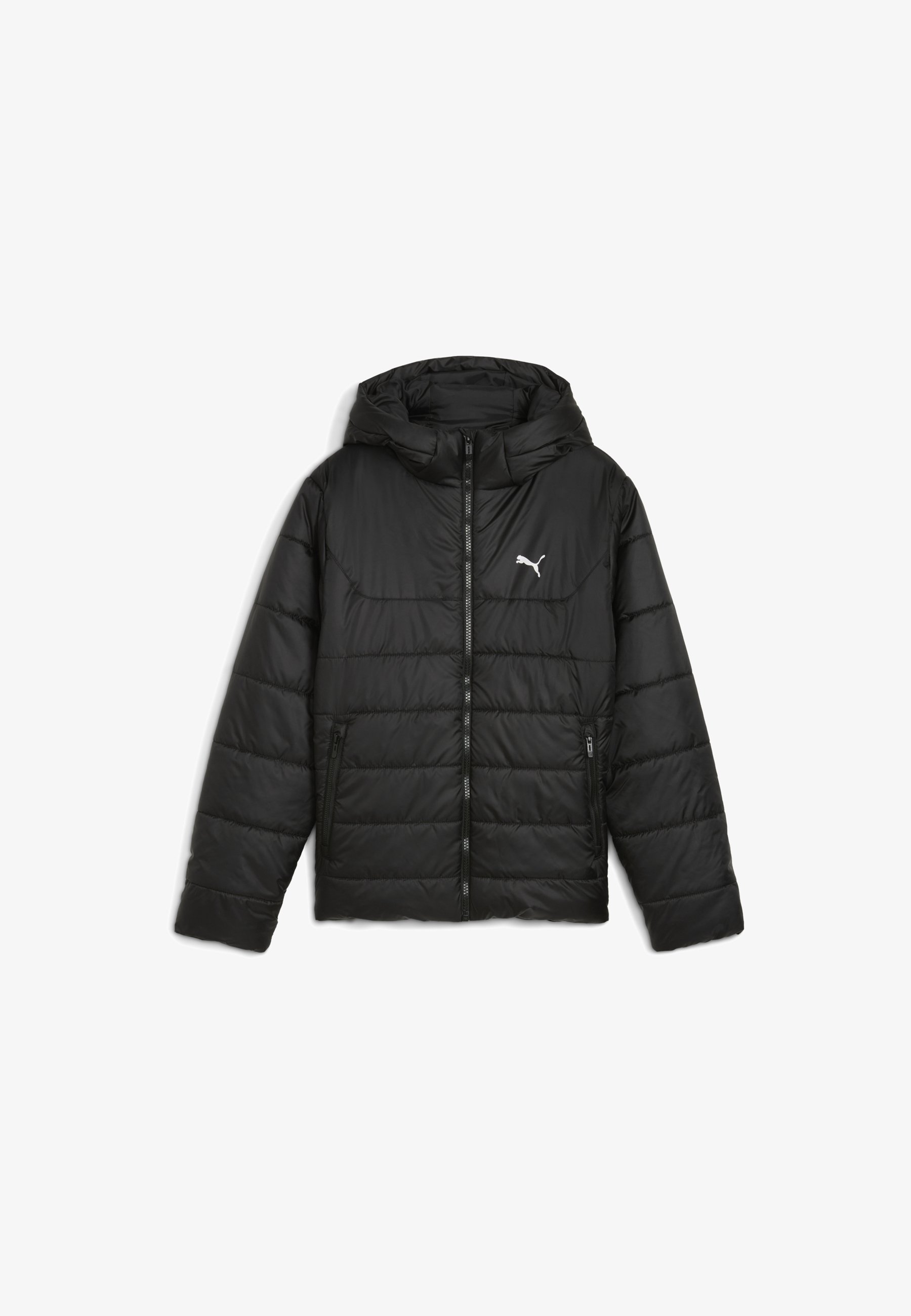 Puma gewatteerde winterjas met capuchon - zwart