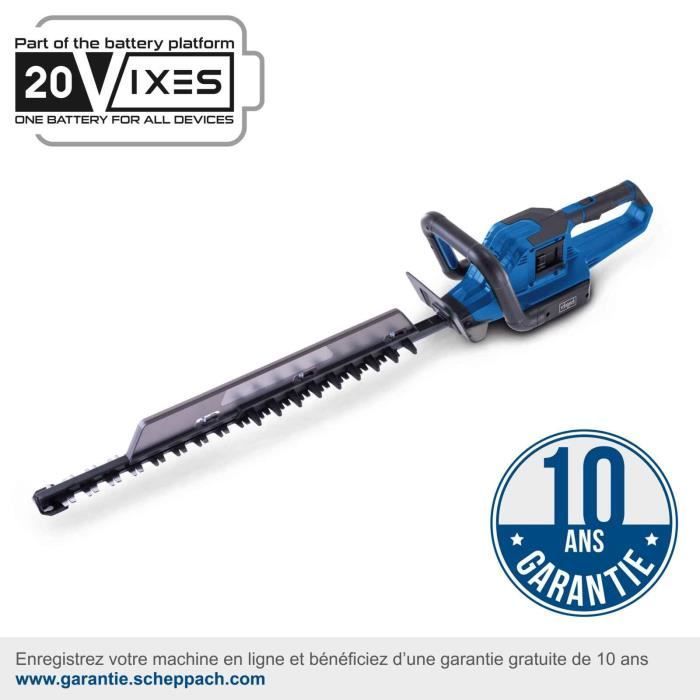BC-HT720-X draadloze heggenschaar - 65 cm snijlengte - SCHEPPACH 20V IXES - zonder accu of lader