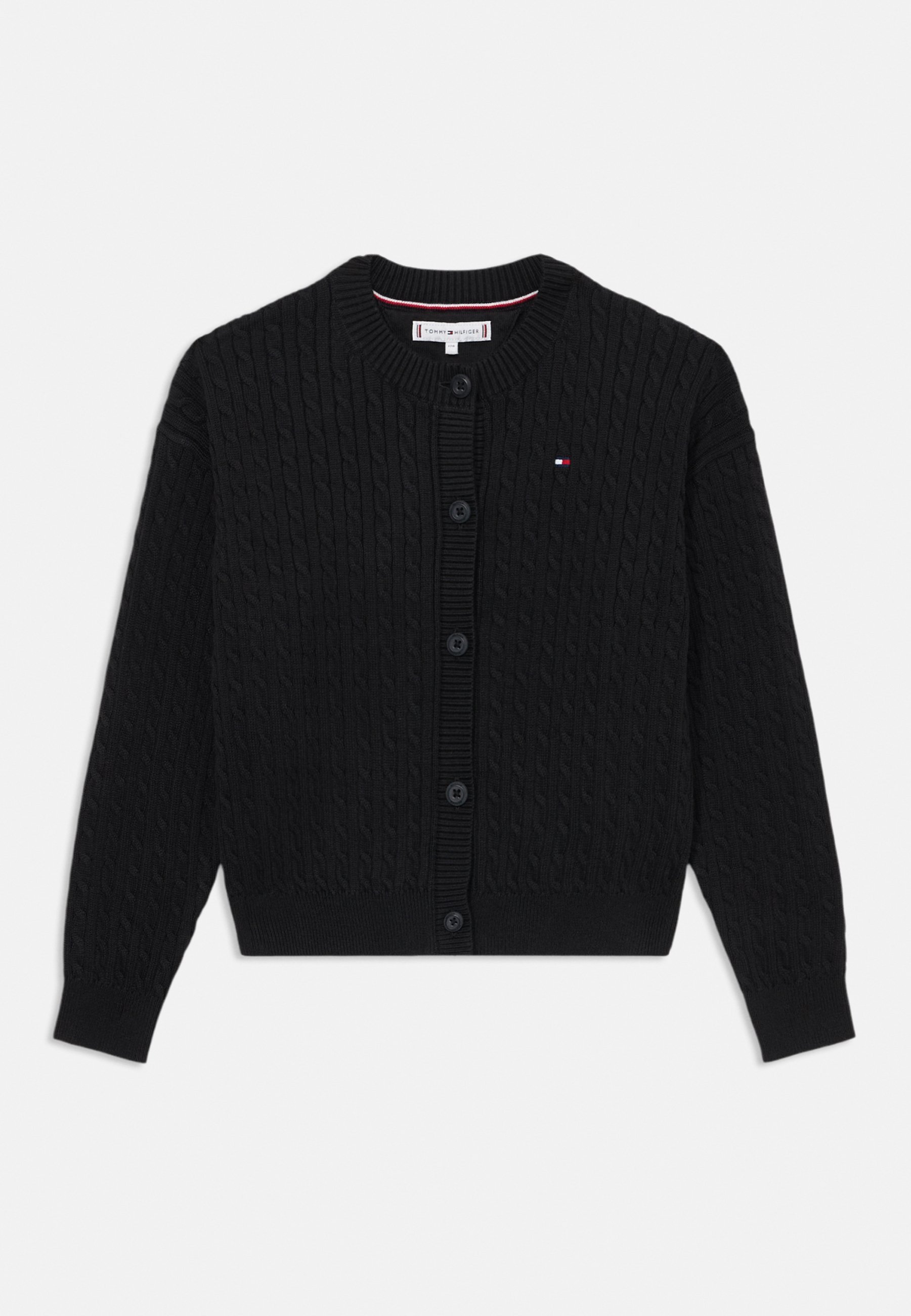 Tommy Hilfiger CABLE CARDIGAN - Cardigan - zwart