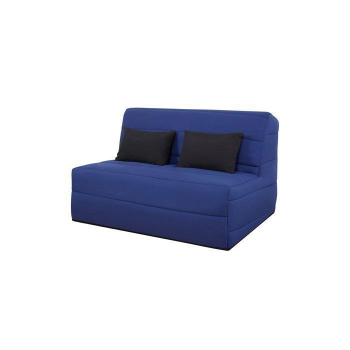 SALMA BZ divano letto convertibile - RELAXIMA - Zona notte 140 x 190 cm, blu perla