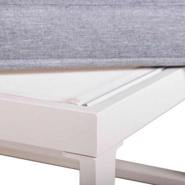 Conjunto bistrô modular em alumínio, 5 peças.