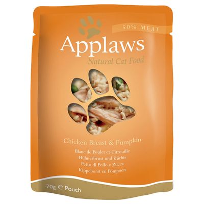Applaws aikuisten kissojen pussit liemessä 24 x 70 g