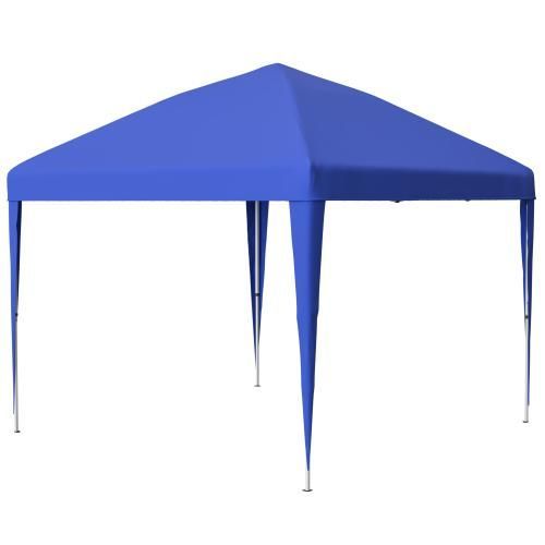 Tonnelle de Jardin,3x3m Pavillon Pliante POP-UP de Jardin,Protection du Soleil UV 50+,avec 4 Sac de sable et sac de porte (bleu)