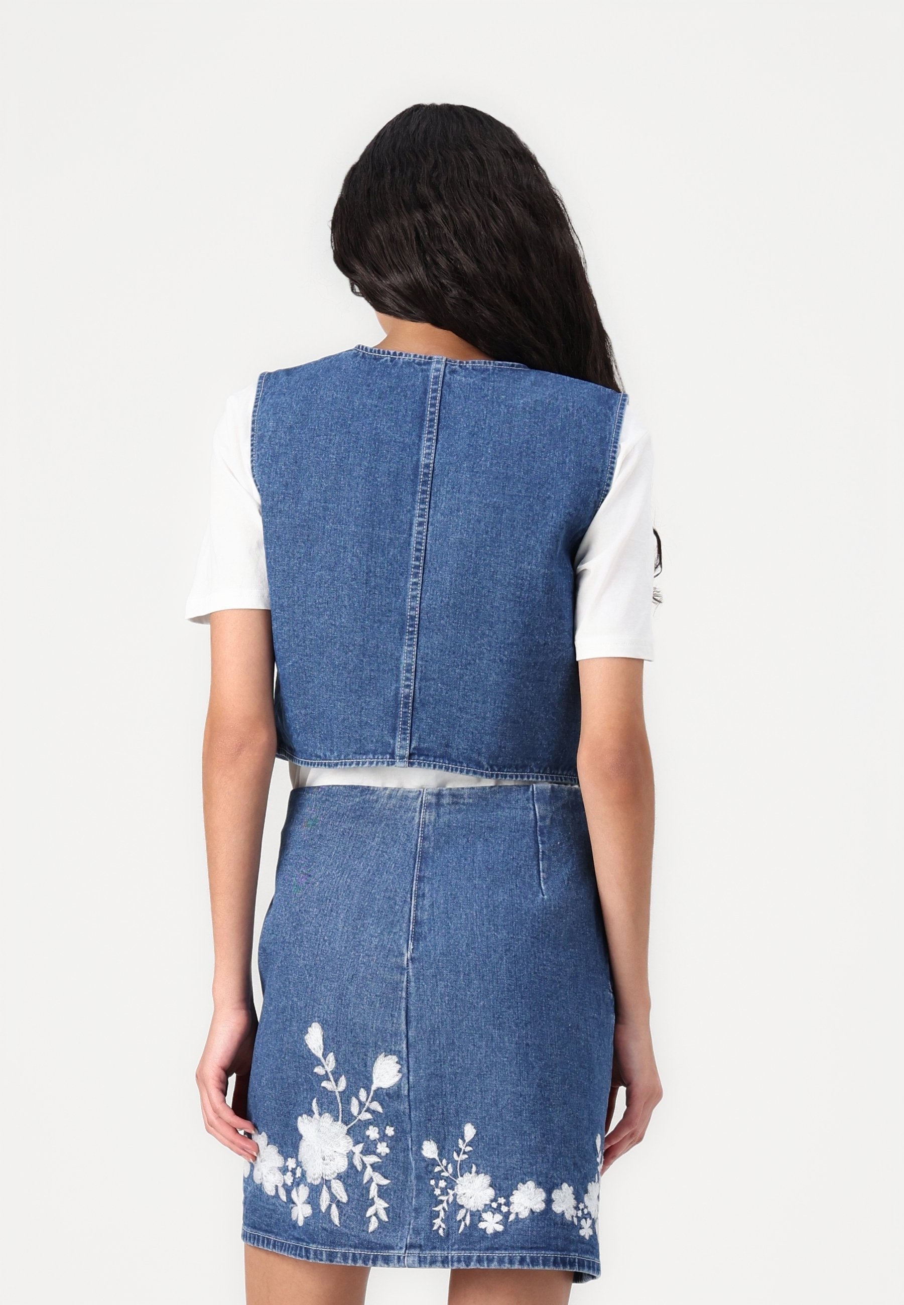 VILA Vest - blauw