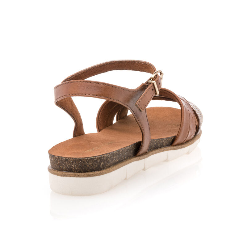 Bruine damessandalen / open teenschoenen