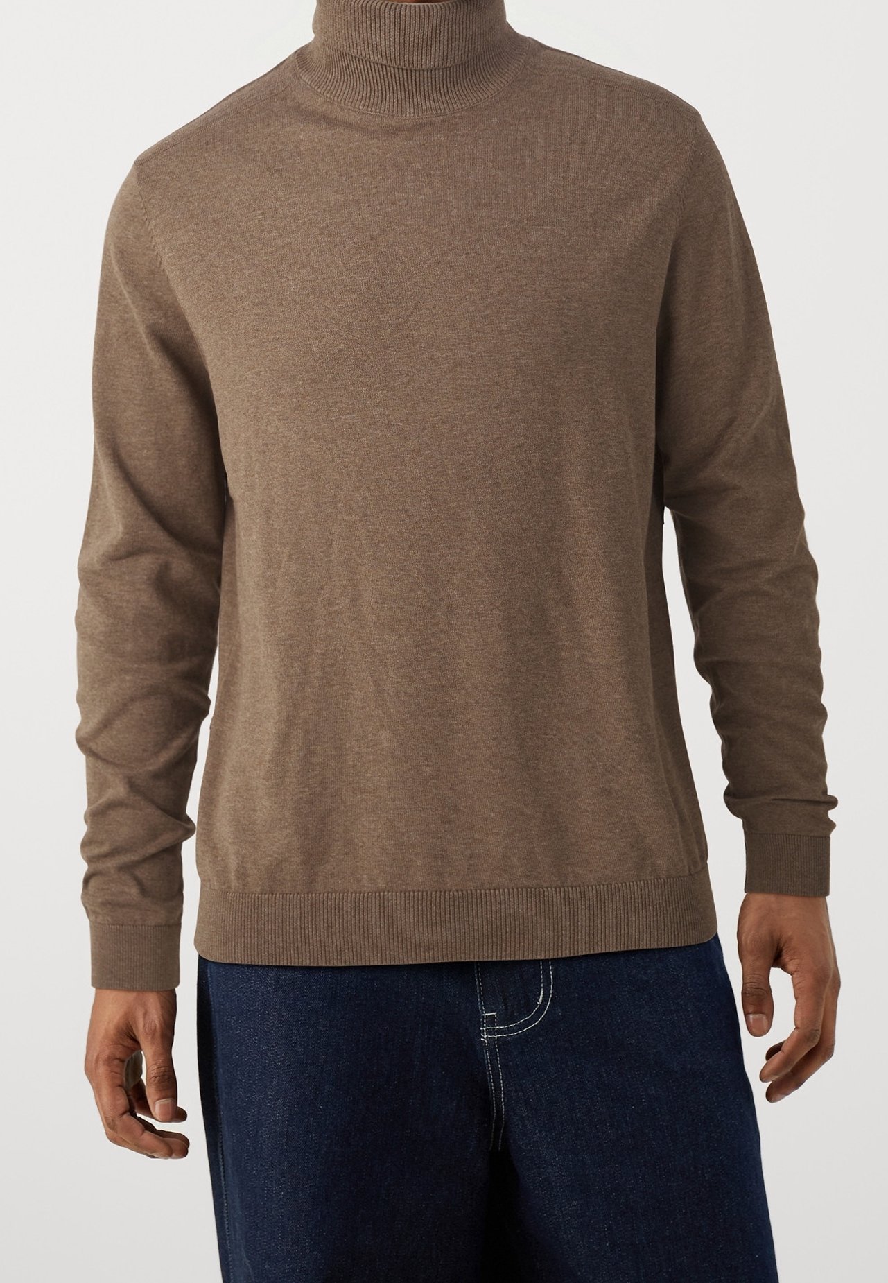 Selected Homme trui - gemêleerd bruin