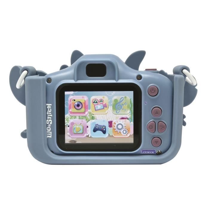 LEXIBOOK - Lasten kamera suojakotelolla - 4 yhdessä - Disney Stitch - Mukana muistikortti