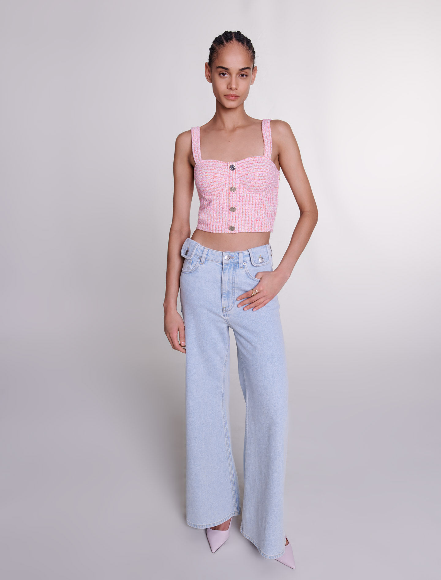 Wijde, verwassen jeans - Lichtblauw