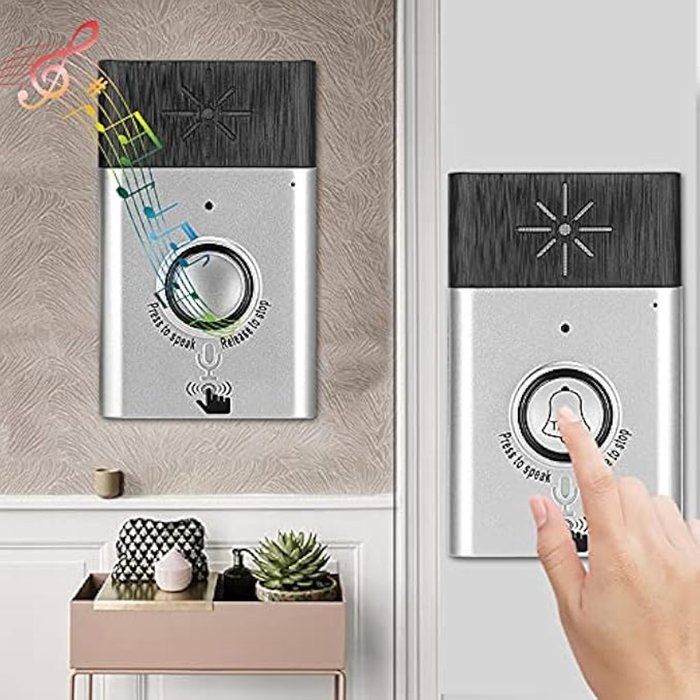 Battery-powered wireless intercom, wireless indoor intercom, smart wireless voice intercom system with remote control