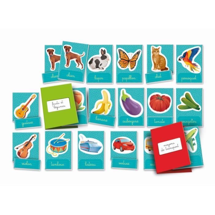 Montessori - Clementoni - Palabras en imágenes - Juego educativo para el desarrollo del vocabulario - A partir de 3 años
