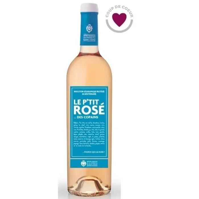 6 botellas + 1 magnum - Le P'tit Rosé des Copains Méditerranée - Vino rosado - 6 x 75cl + 1 x 150cl