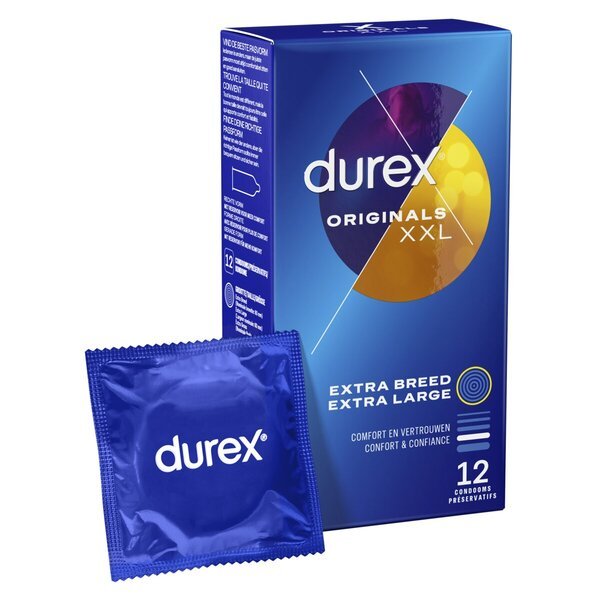 „Durex Originals XXL“ prezervatyvai<br>Medicinos prietaisas – 12 vnt.