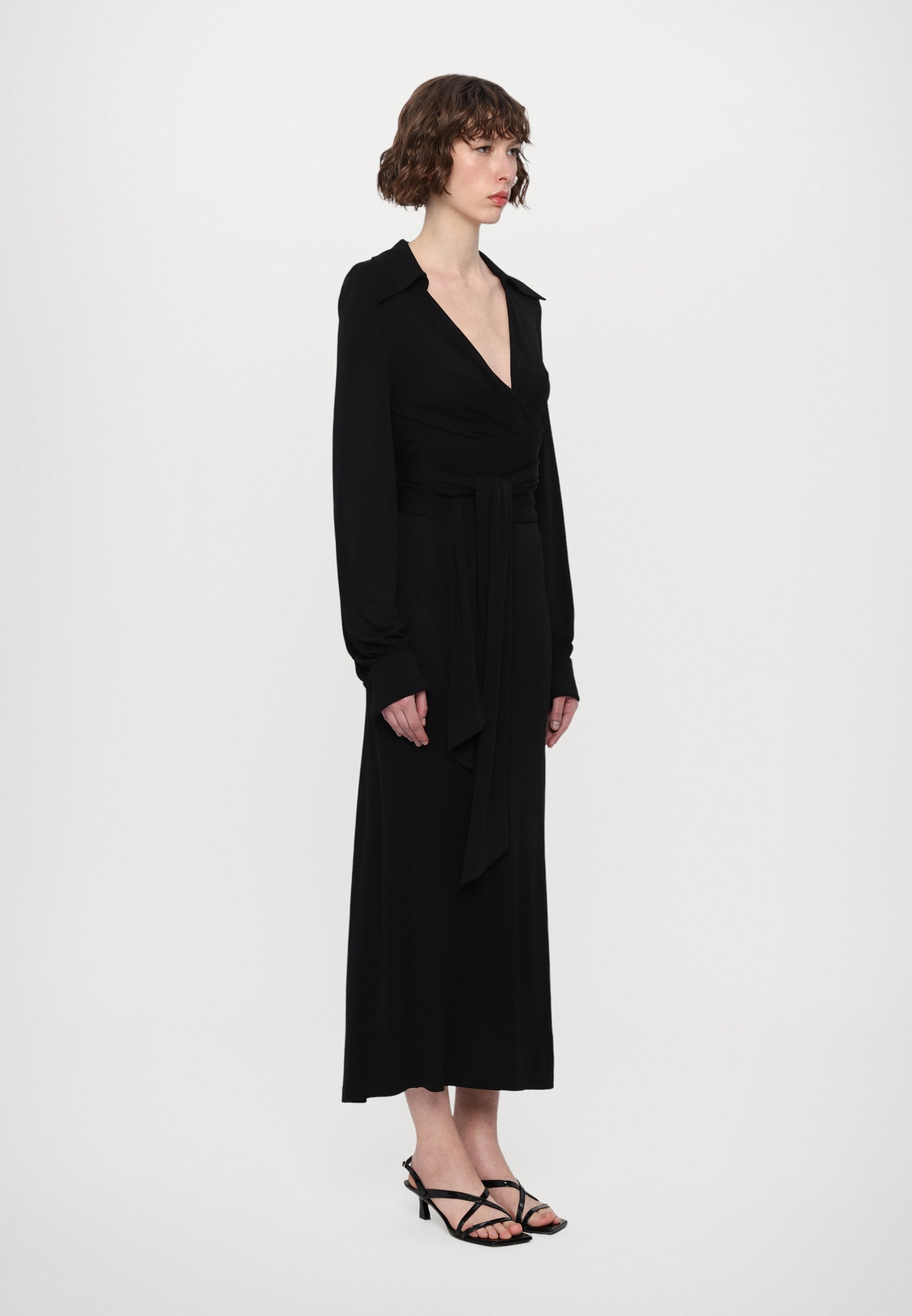 Diane von Furstenberg PERFECT WRAP - Pitkähihainen paita - black