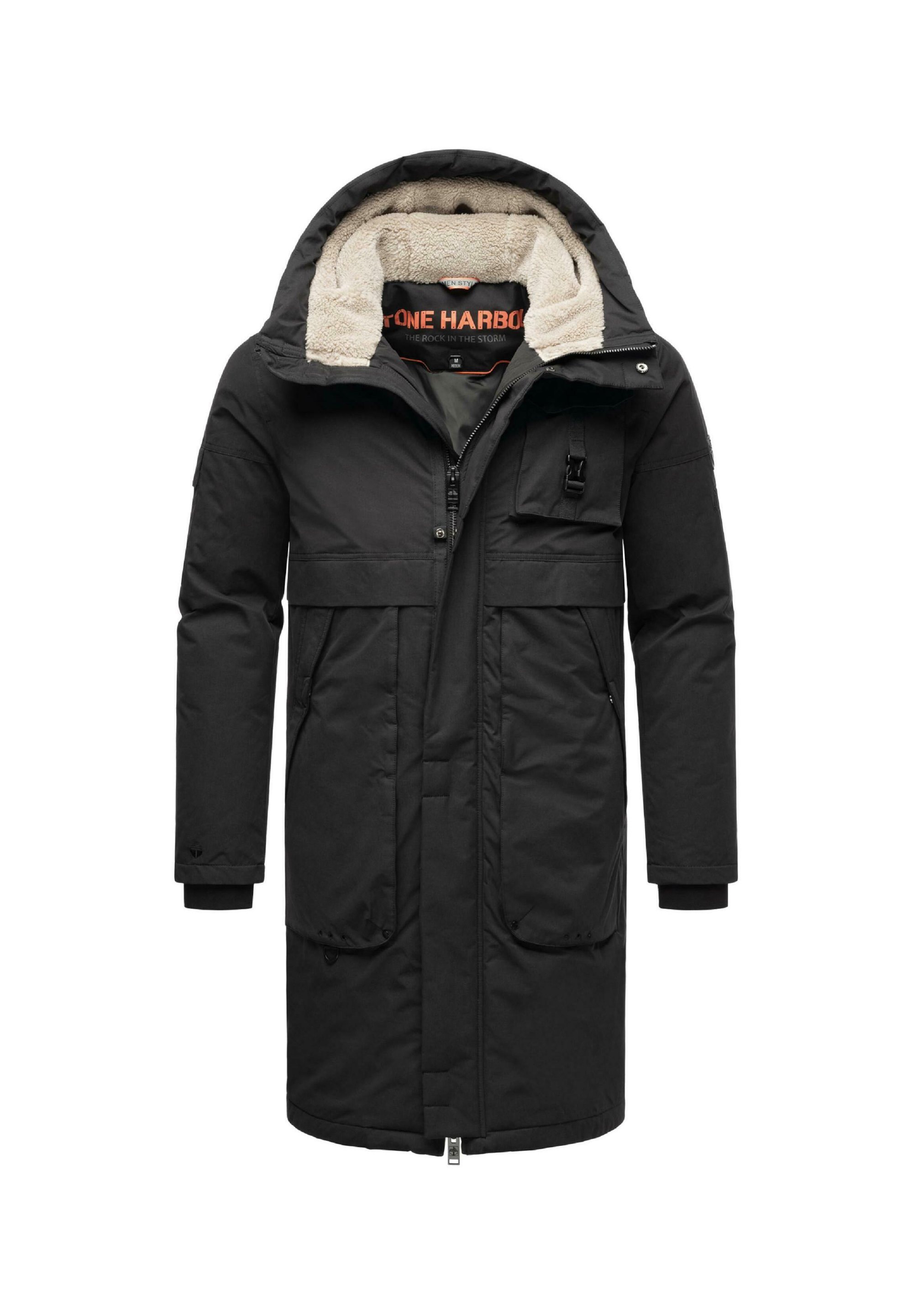 STONE HARBOUR Winterjas - zwart