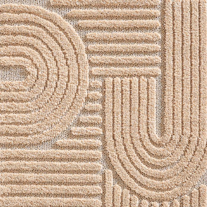 Teppium Tapis de Salon et Chambre à Poils Bouclés Rose 60 x 110 cm style bohème scandinave tapis décoratif