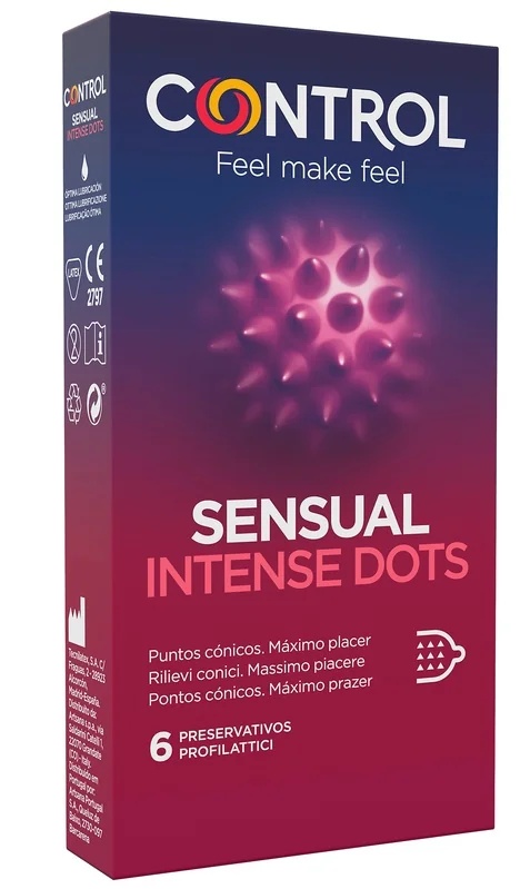CONTROL Contrôle Sensual Intense Dots6P Plaisir Intense