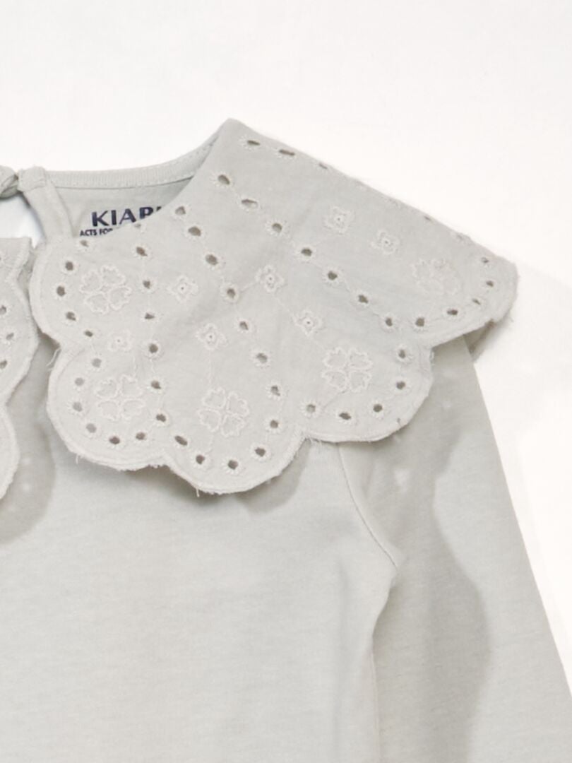 T-shirt met lange mouwen - GRIJS