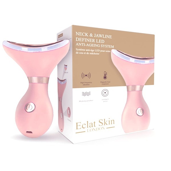 Eclat Neck & Jawline Definer LED omlazující přípravek (růžové zlato)