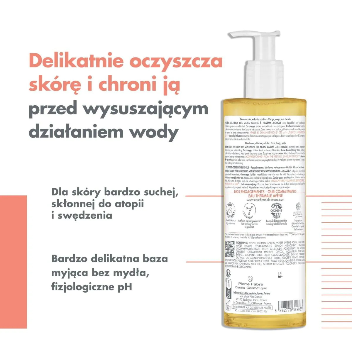 Avène Xera Calm A.D Olejek do kąpieli